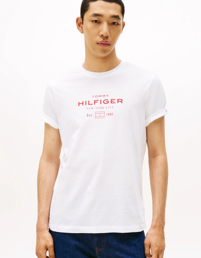 Stack Hilfiger Mens Graphic T-Shirt - White
