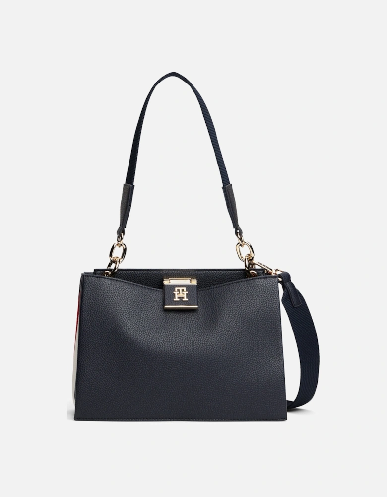 TH Her Corp Medium Womens Satchel - Space Blue