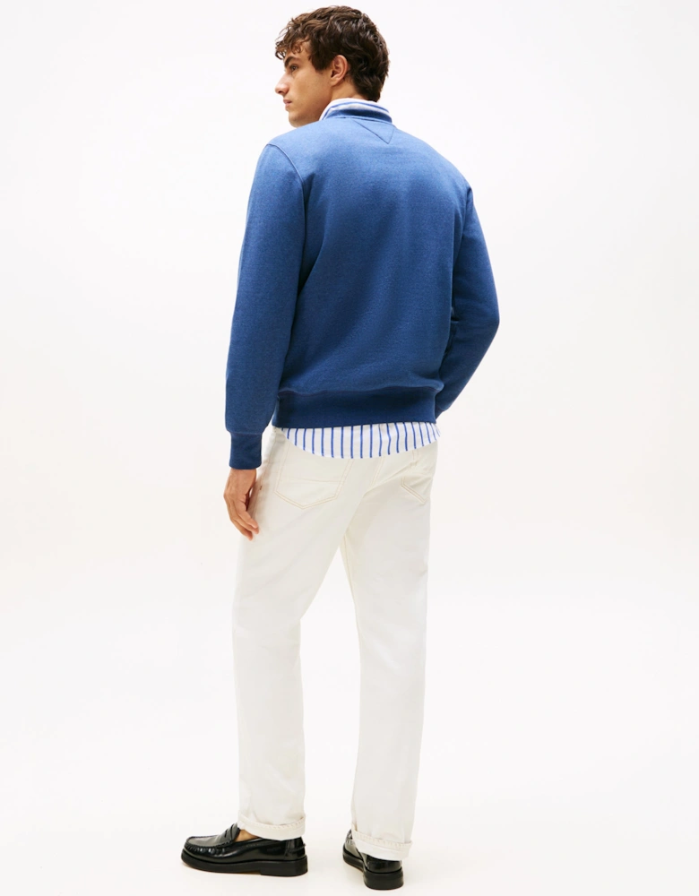 Tommy Logo Mens Sweatshirt - Aegean Sea Heather