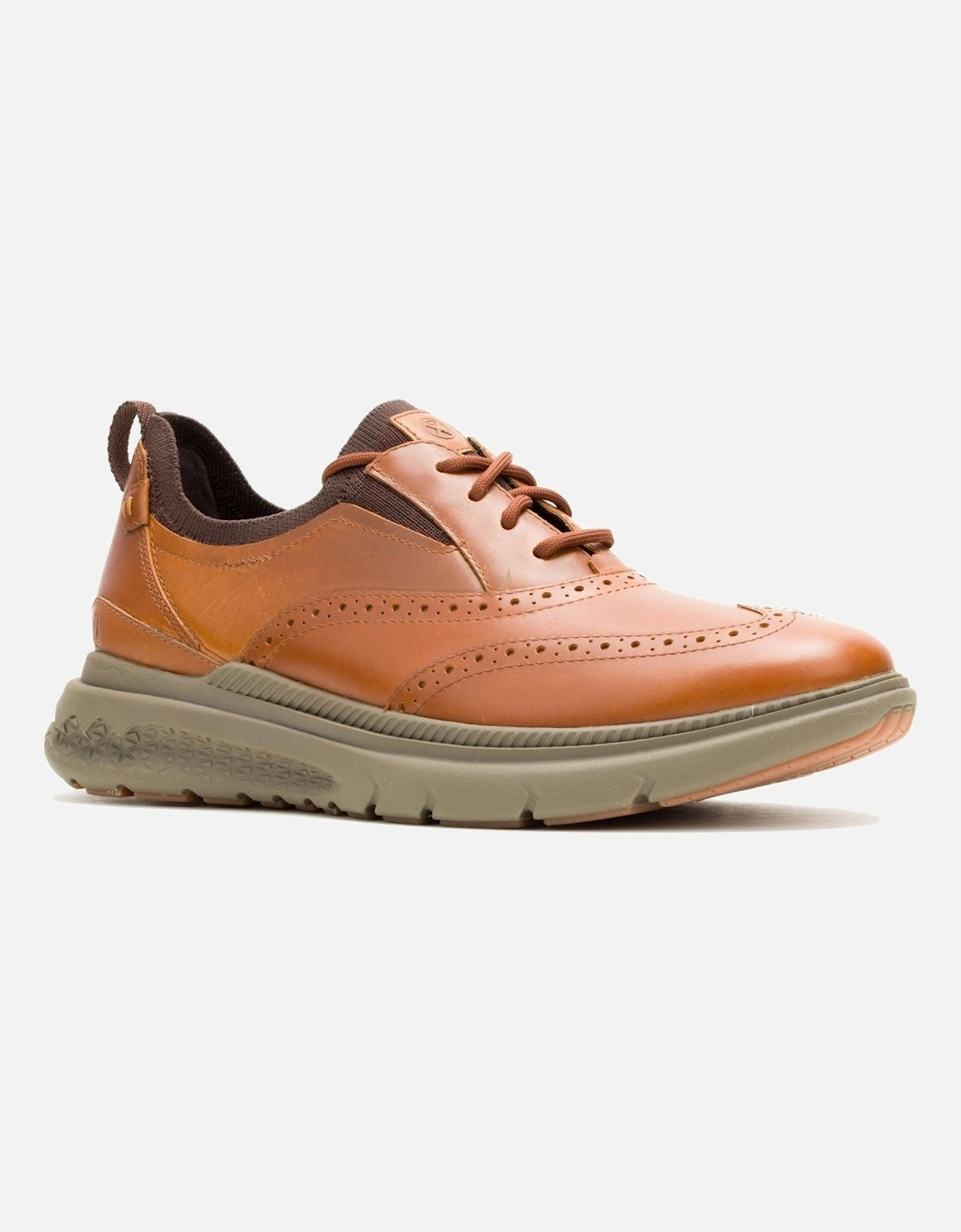 Excel Leather Men's Cognac Lace-Up Shoes, 7 of 6