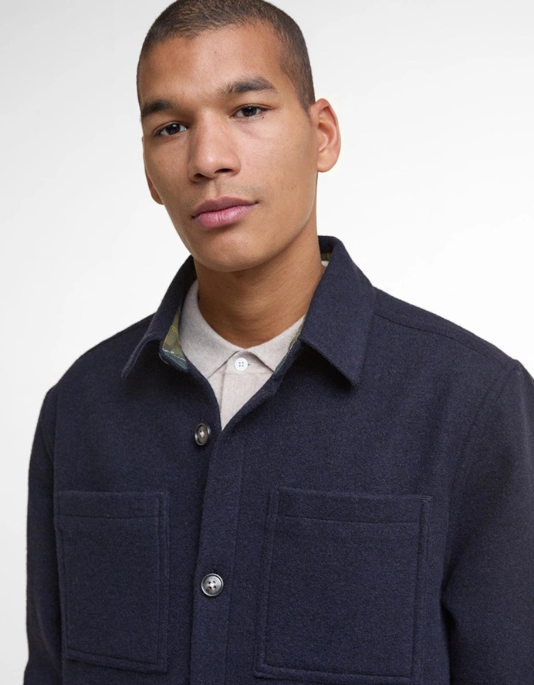Marlow Wool Overshirt NY72 Navy