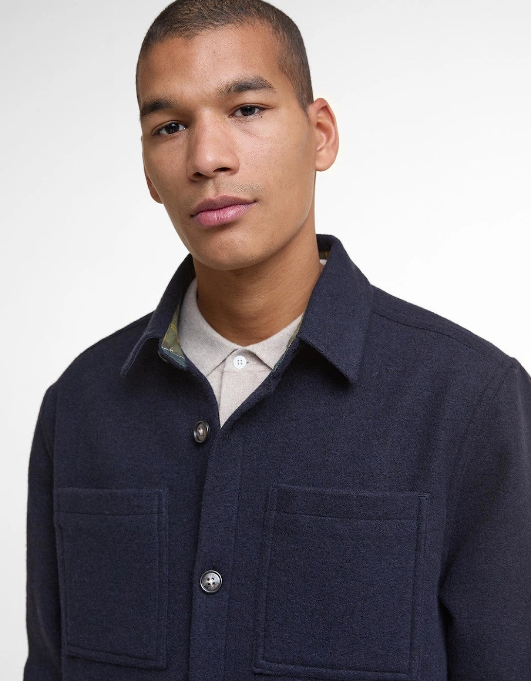 Marlow Wool Overshirt NY72 Navy