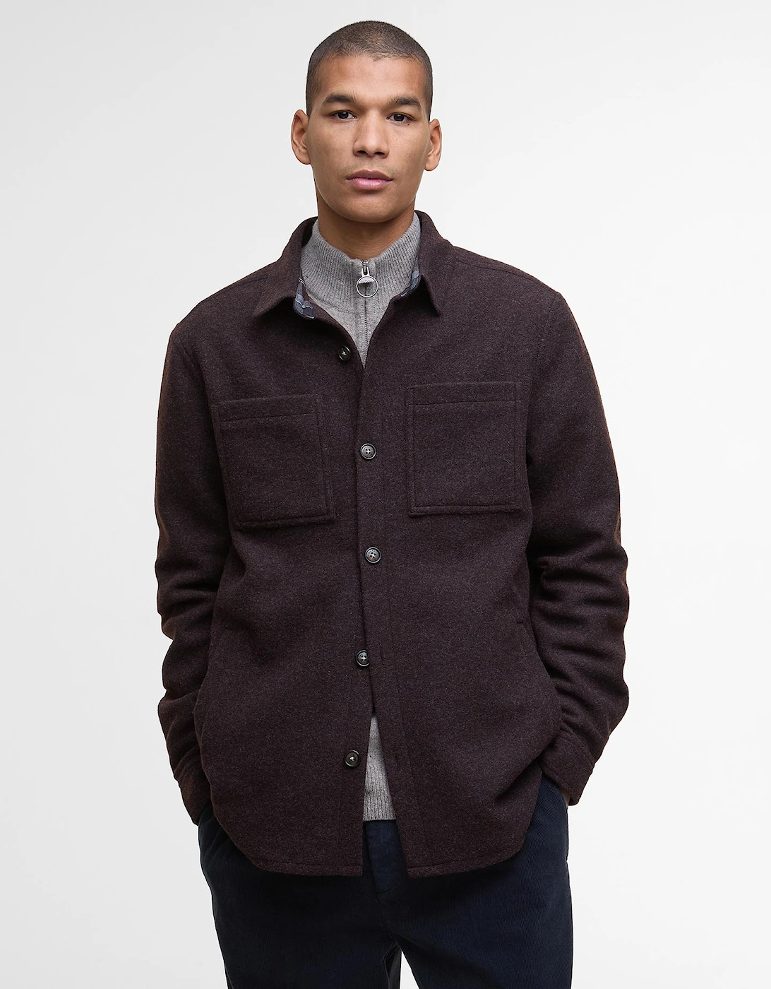 Marlow Wool Overshirt BR17  Brown