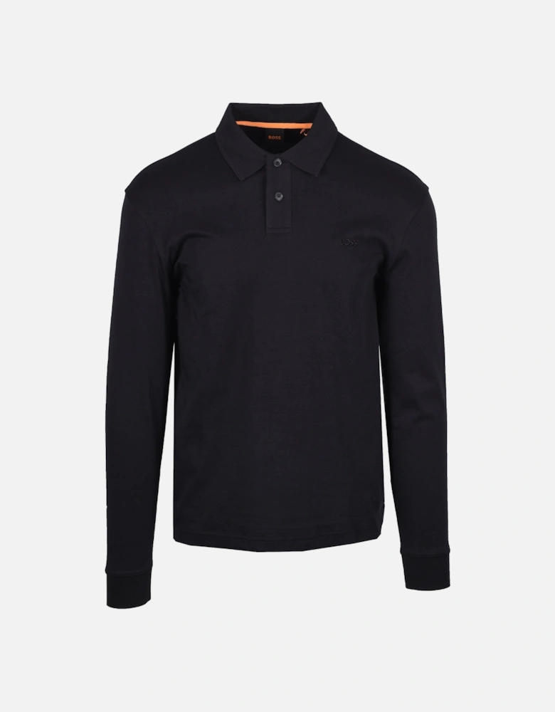 Boss Orange Interlock Polo Black