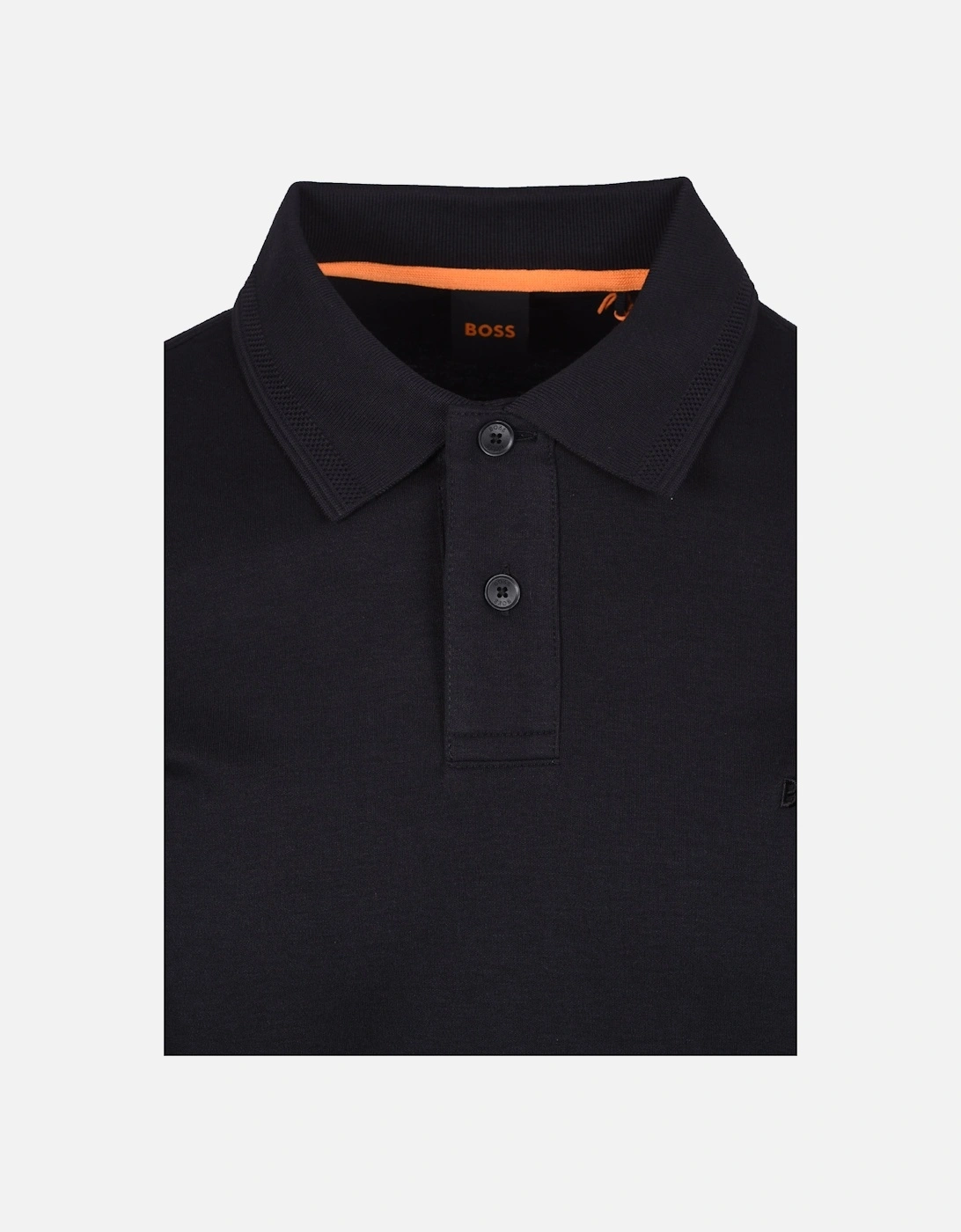 Boss Orange Interlock Polo Black