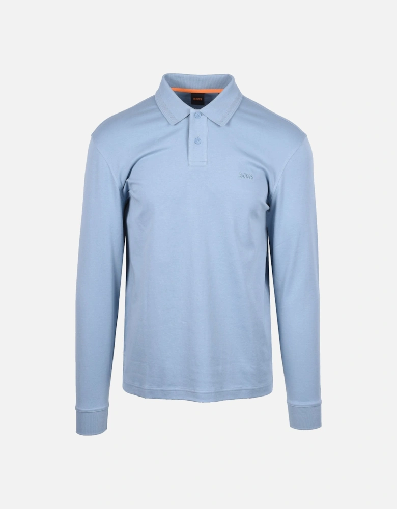 Boss Orange Interlock Polo Light Pastel Blue