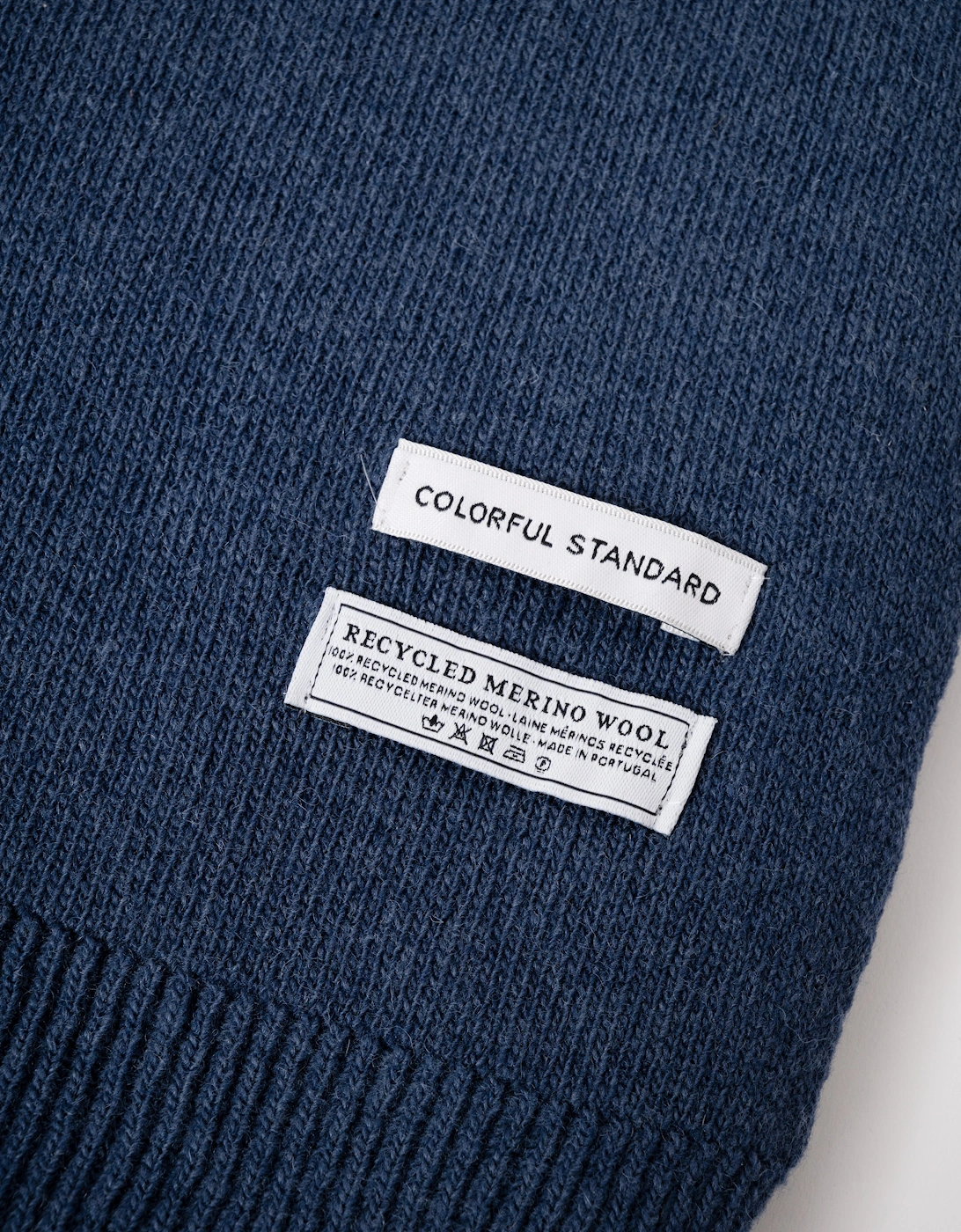 Merino Wool Scarf - Petrol Blue