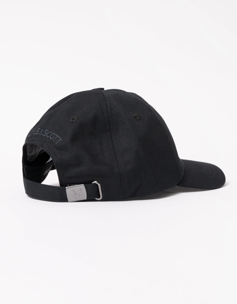 Lyle & Scott Tonal Eagle Baseball Cap - Z865 Jet Black