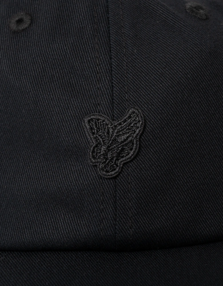 Lyle & Scott Tonal Eagle Baseball Cap - Z865 Jet Black