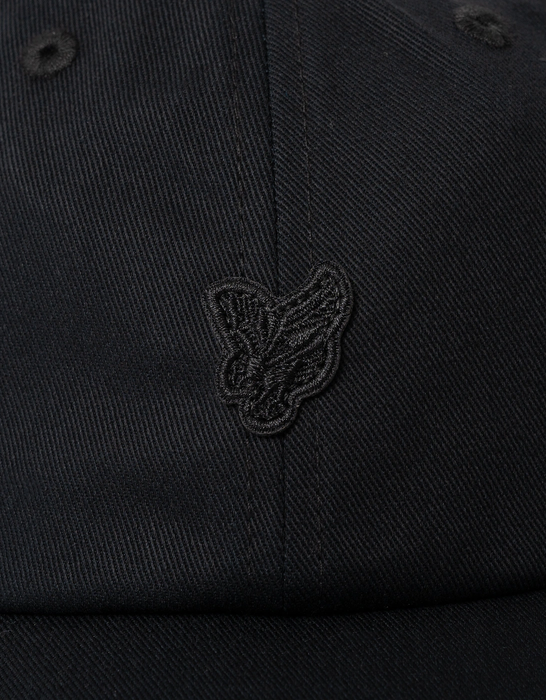 Lyle & Scott Tonal Eagle Baseball Cap - Z865 Jet Black