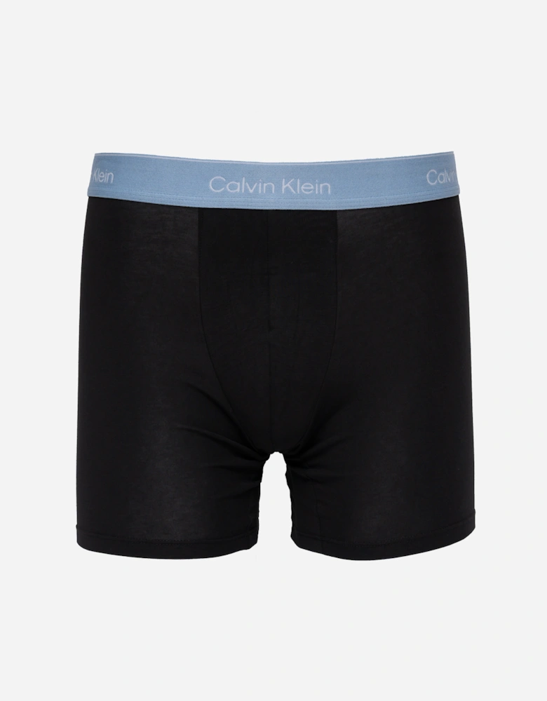 3 Pack Icon Cotton Stretch Mens Boxer Briefs - Black Bodies w/ Fall Berry/Frozen F