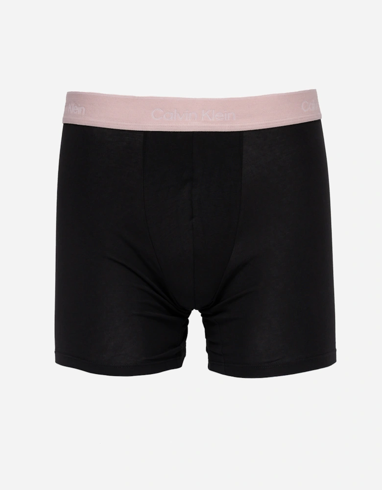 3 Pack Icon Cotton Stretch Mens Boxer Briefs - Black Bodies w/ Fall Berry/Frozen F
