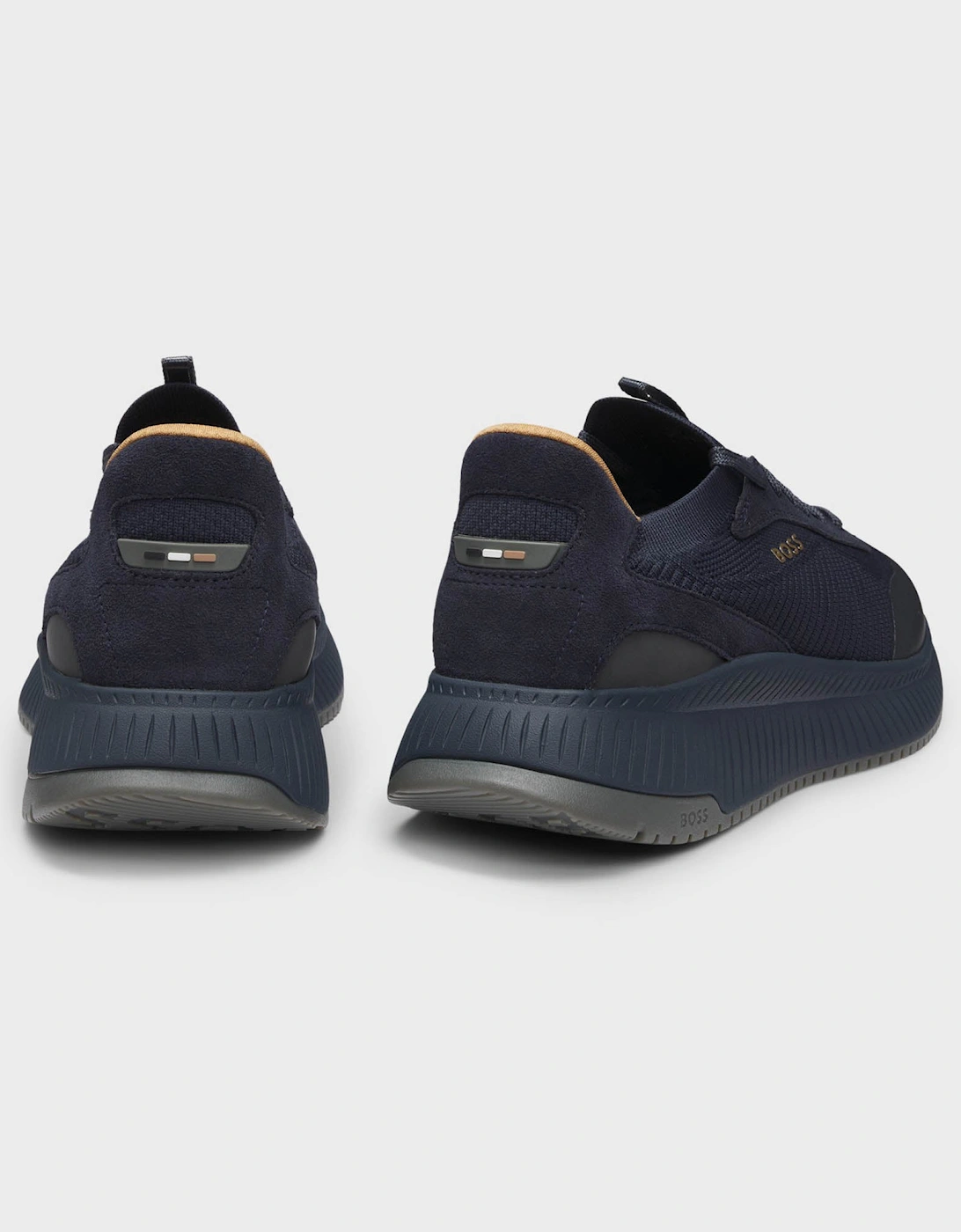 BOSS Orange TTNM EVO Mens Trainers with Knitted Uppers - Open Blue 475