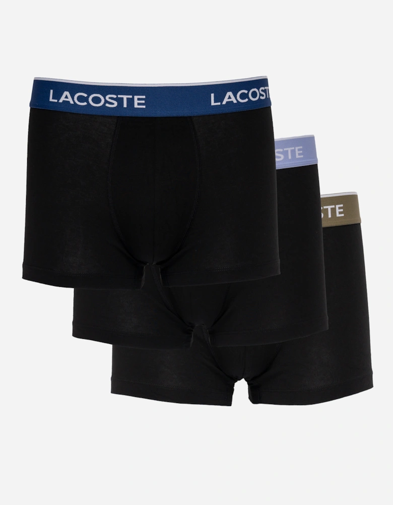 3-Pack Mens Trunks - Black/Delphinium-Olive-Methylene 94I