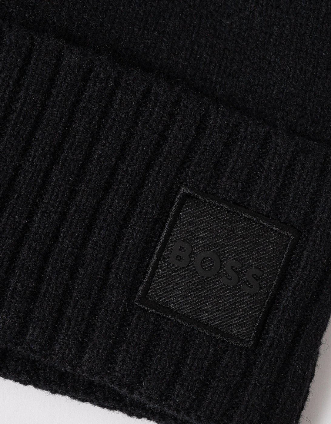 BOSS Orange Akaio R Mens Beanie with Logo Label - Black 001