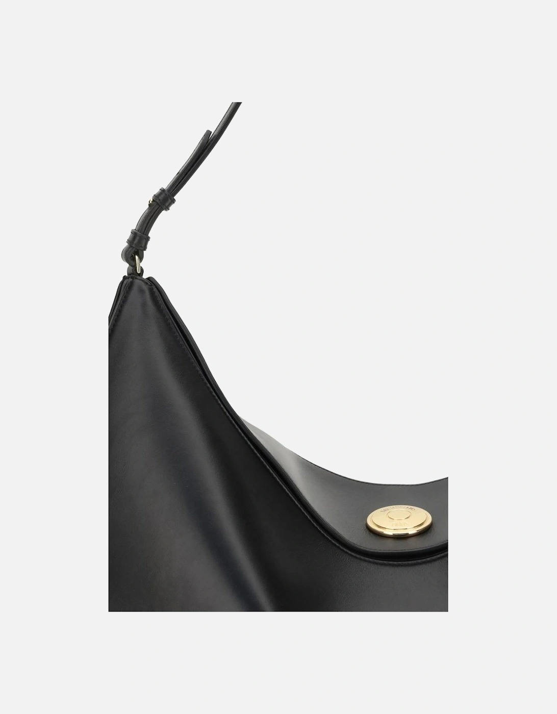 Leather Ankle Boots with Block Heel Women - Black Shoulder Bags