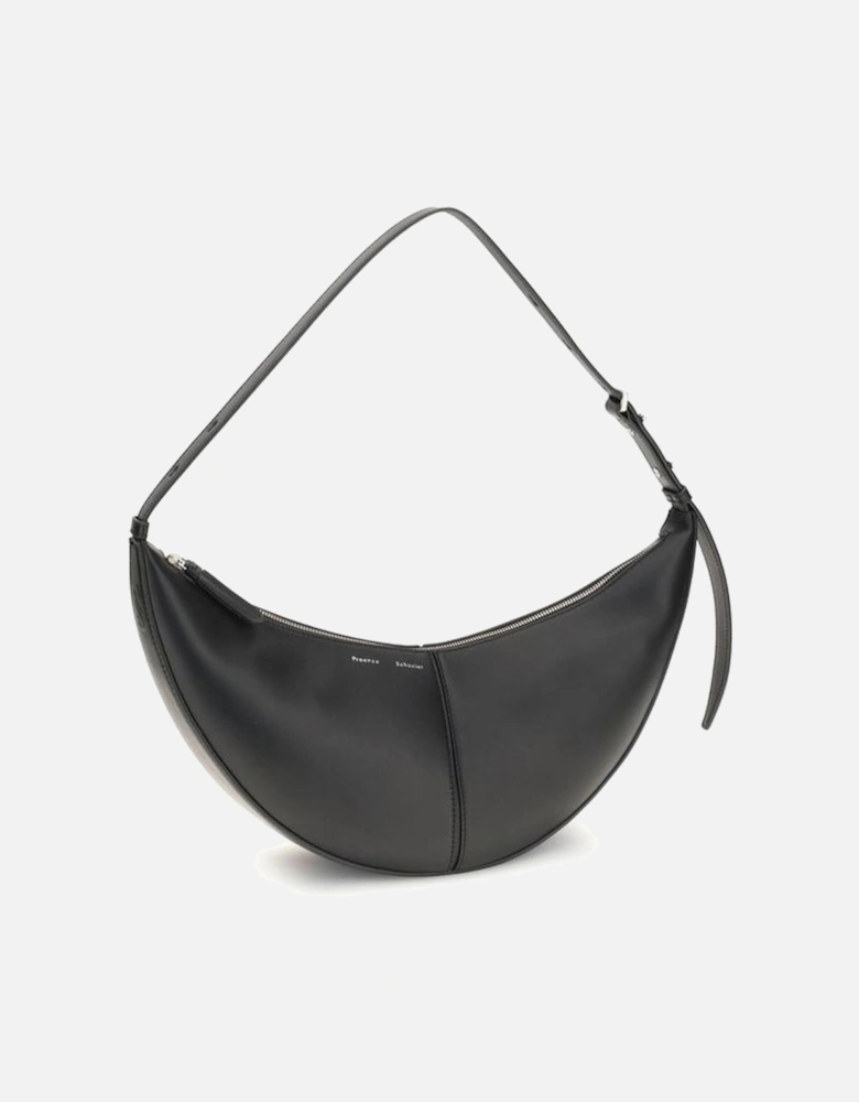 Leather Lace-Up Platform Boots Women - Black Shoulder Bags