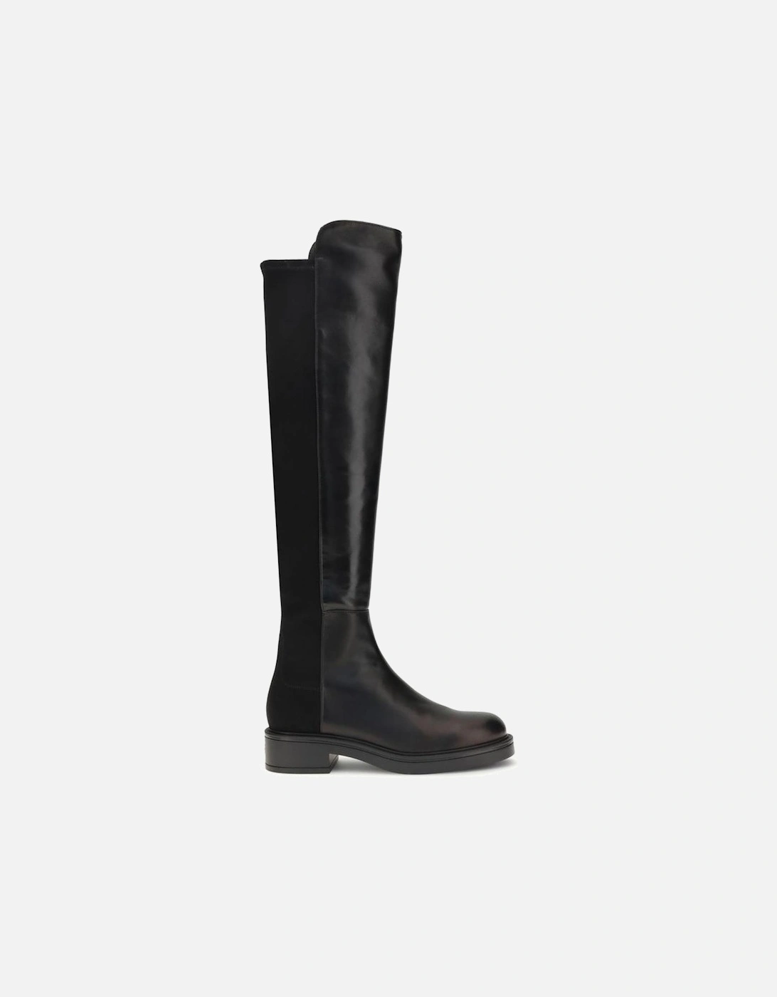 Leather Biker Jacket with Silver Hardware Women - Black Boots, 4 of 3