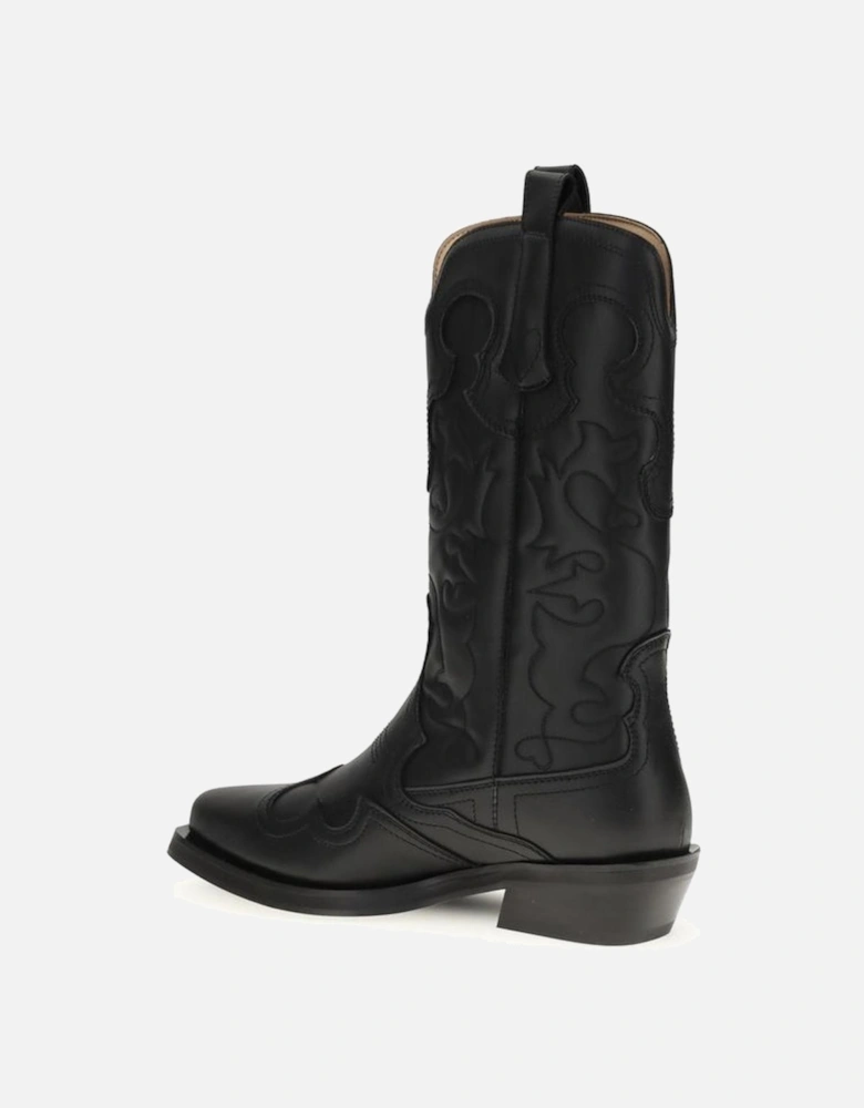 High-Waisted Wide-Leg Tailored Trousers Women - Black Boots
