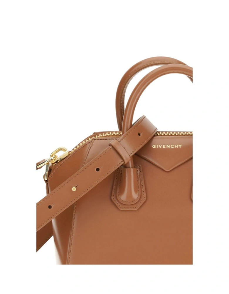 Leather Buckle Detail Ankle Boots Women - Brown Handbags