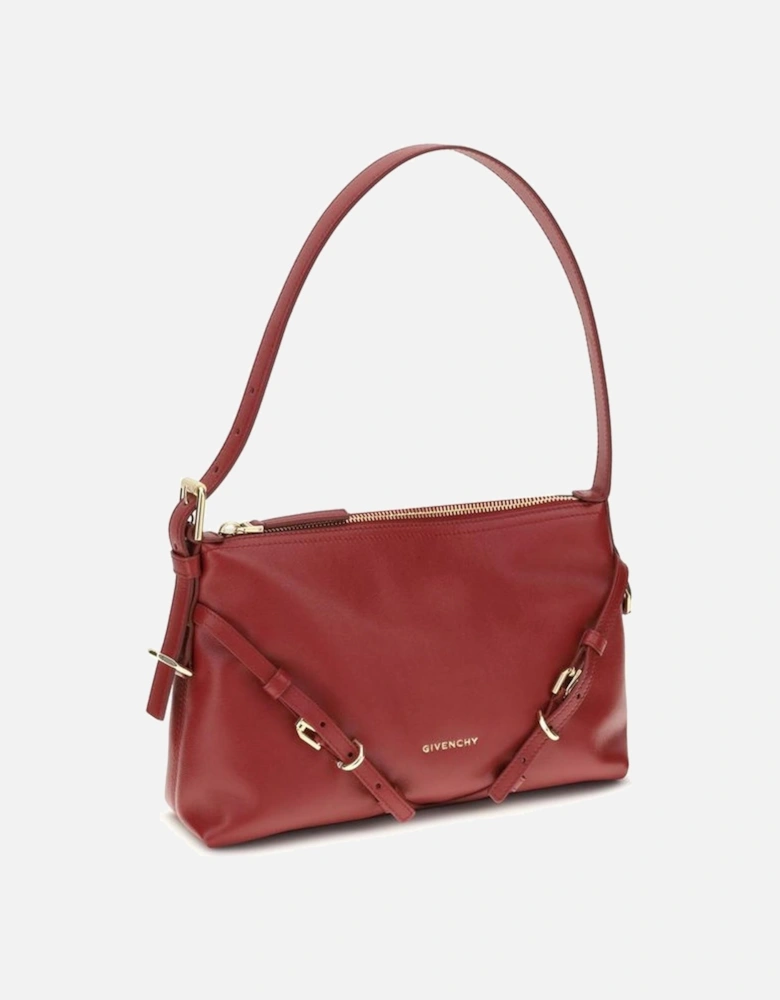 Tailored Double-Breasted Wool-Blend Blazer Women Shoulder Bags