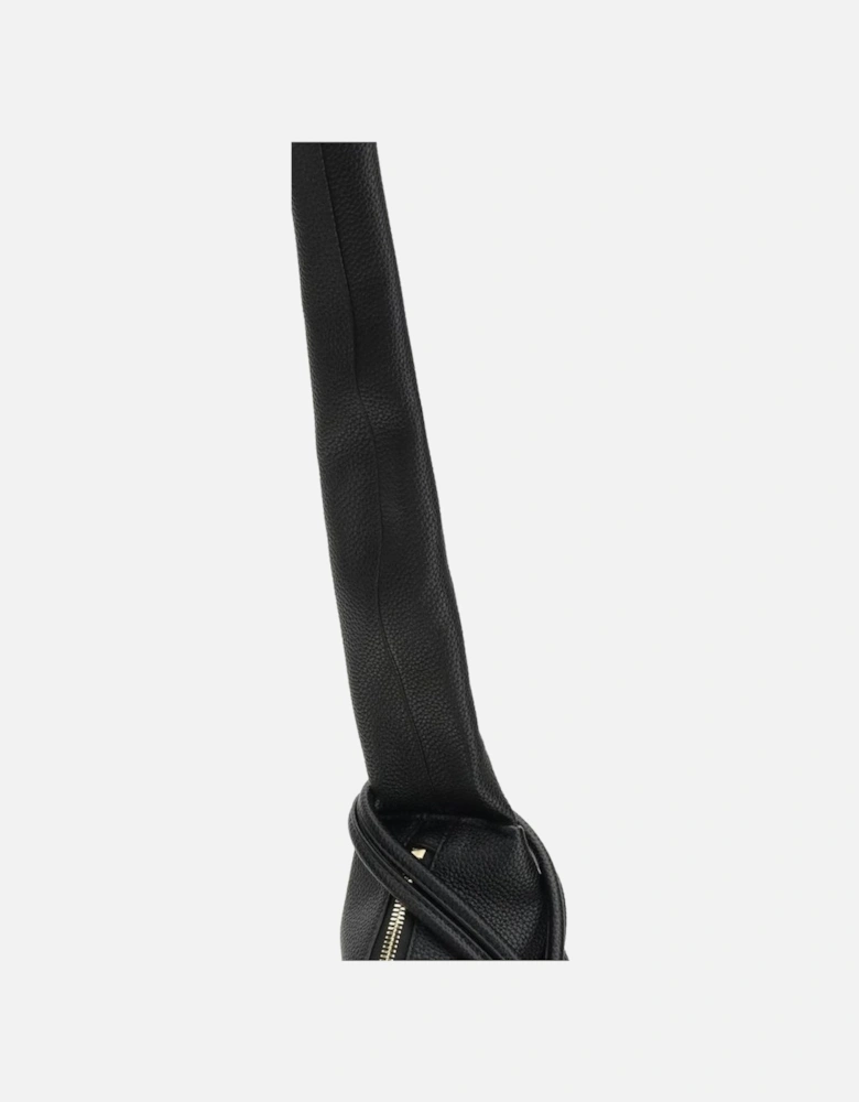 Cashmere Ribbed Knit Crew Neck Sweater Women - Black Shoulder Bags