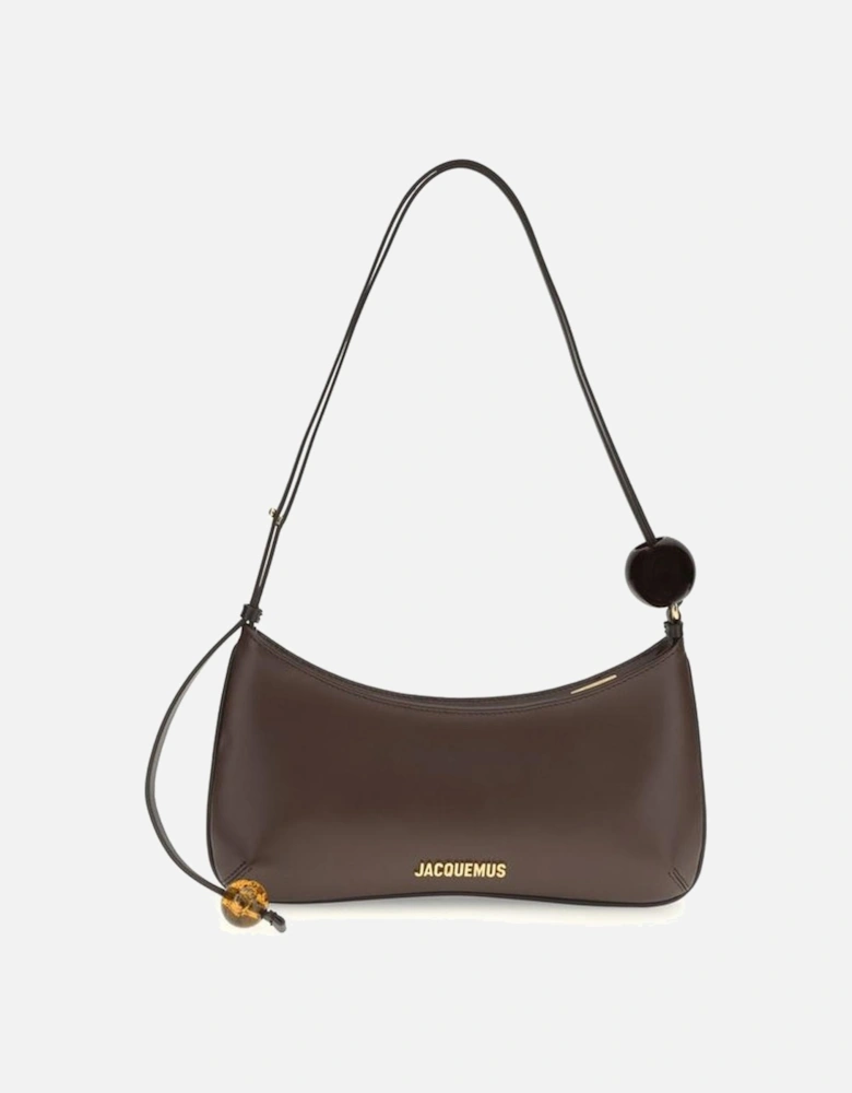 Leather Biker Jacket with Zipper Detailing Women - Brown Shoulder Bags