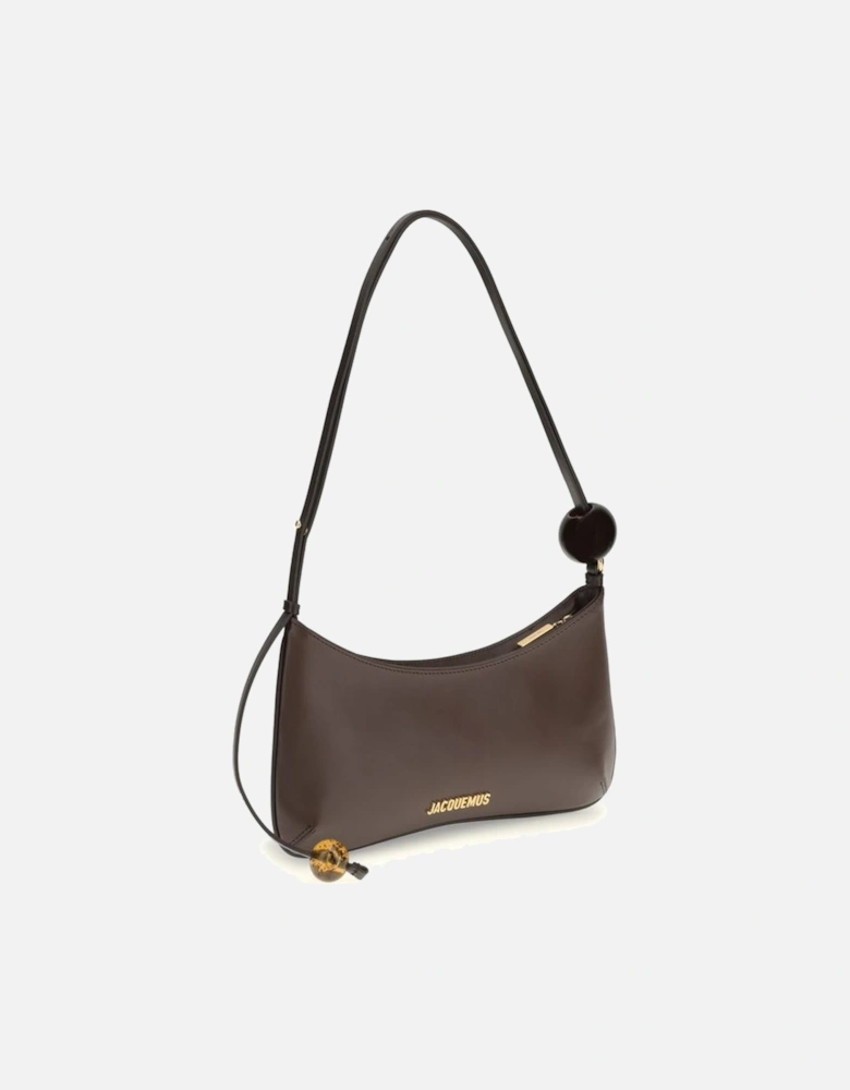 Leather Biker Jacket with Zipper Detailing Women - Brown Shoulder Bags
