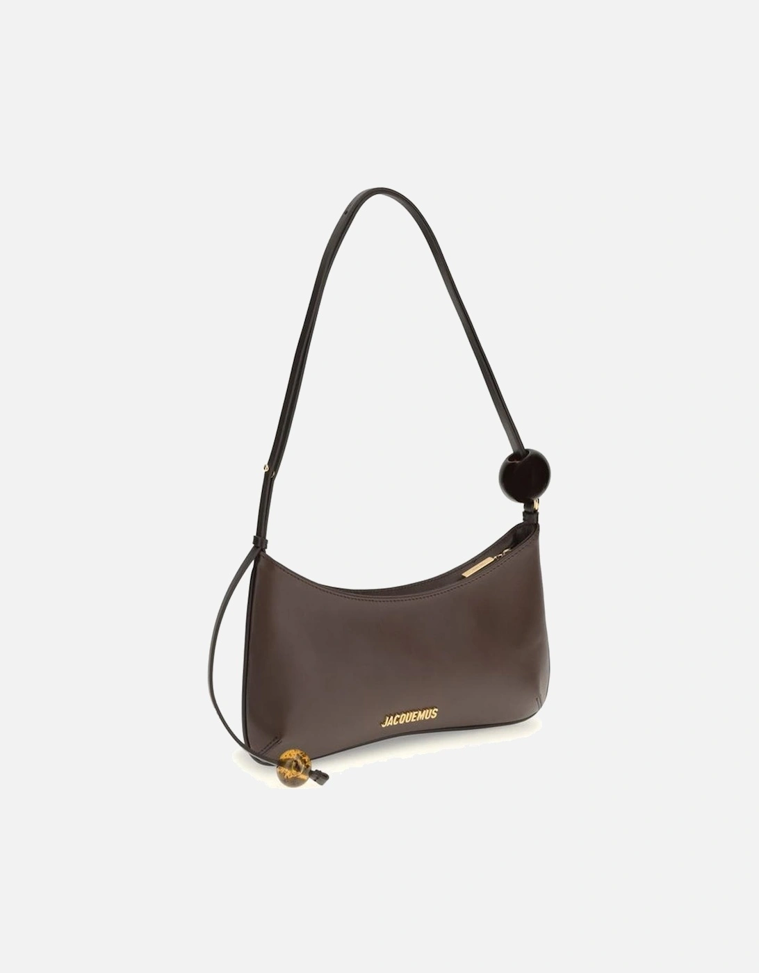 Leather Biker Jacket with Zipper Detailing Women - Brown Shoulder Bags