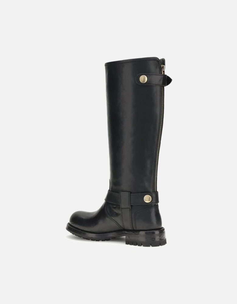 Cashmere Wool Turtleneck Sweater Women - Black Boots