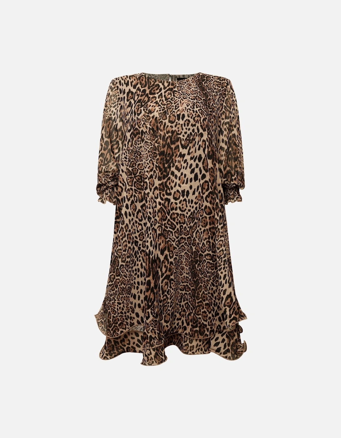 Leopard Wave Hem Dress