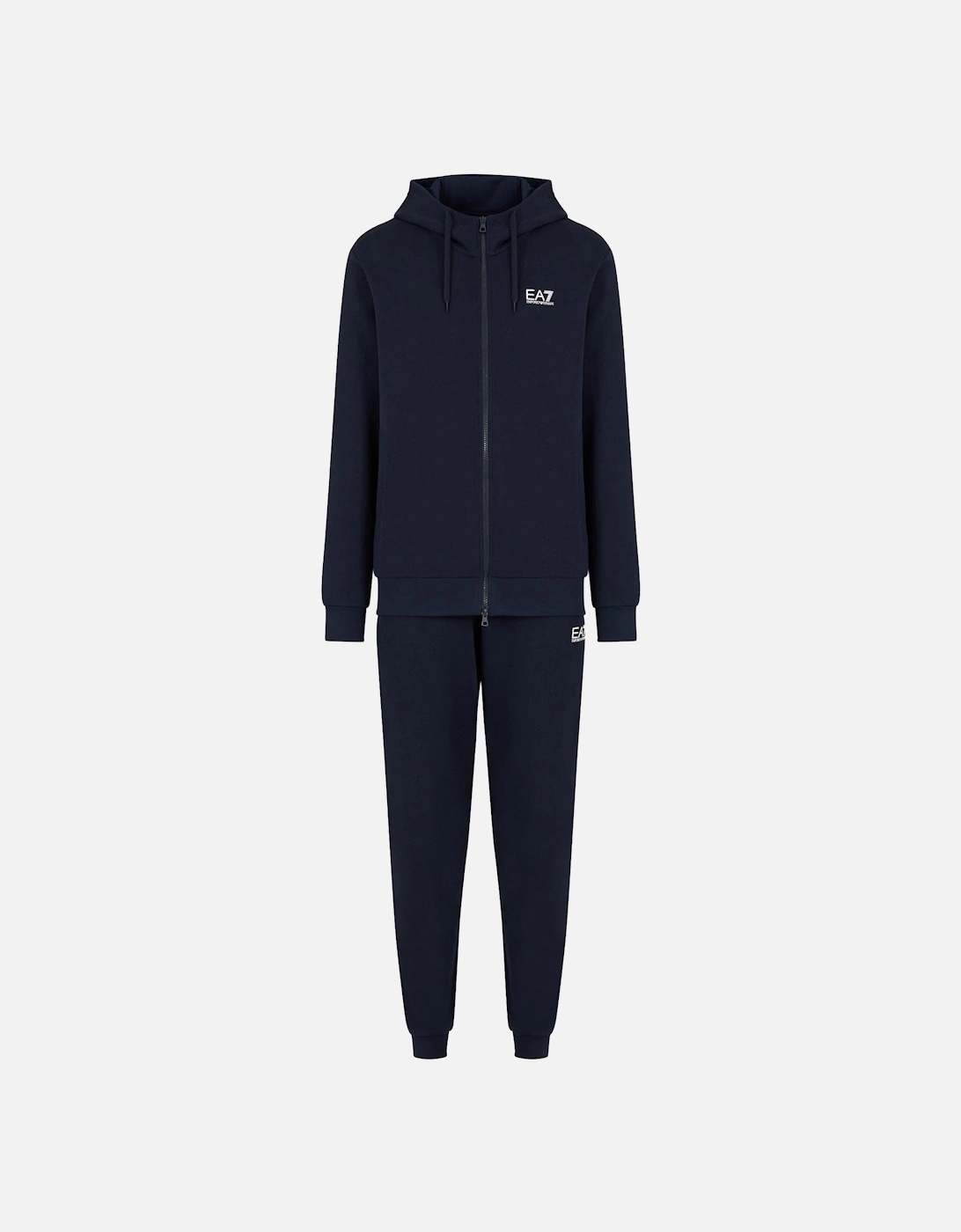 Emporio Armani Core ID Full Zip Hooded Tracksuit Navy, 4 of 3