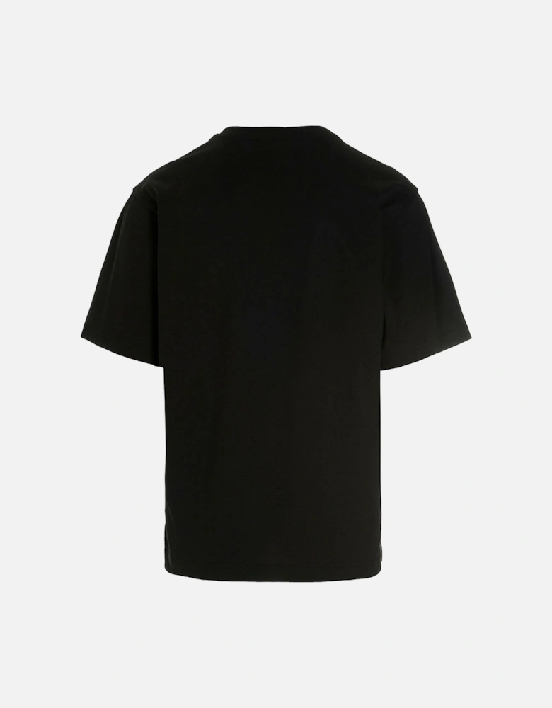 Detailed DG Embroidered Logo T-Shirt in Black