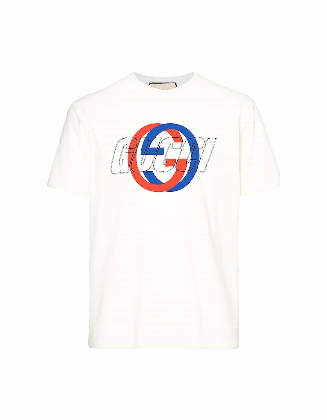 GG Printed T-Shirt in White, 2 of 1