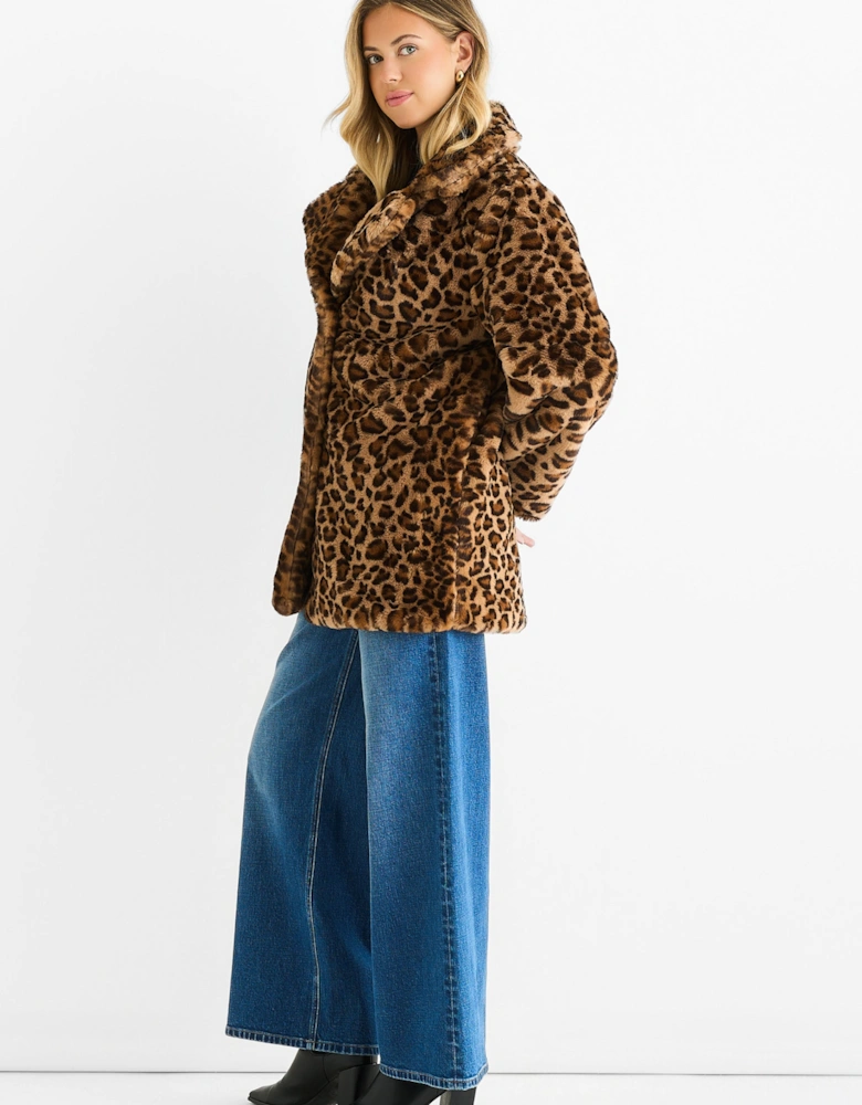 Blue Mid Rise Wide Leg Jeans