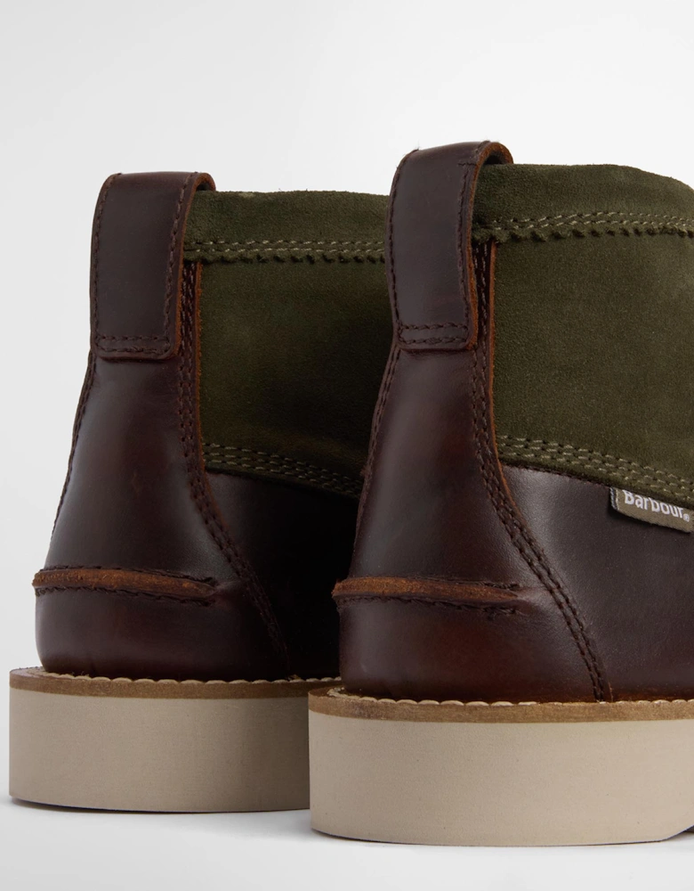 Hadston Boot Chukka Boots OL32 Olive/Dark Brown