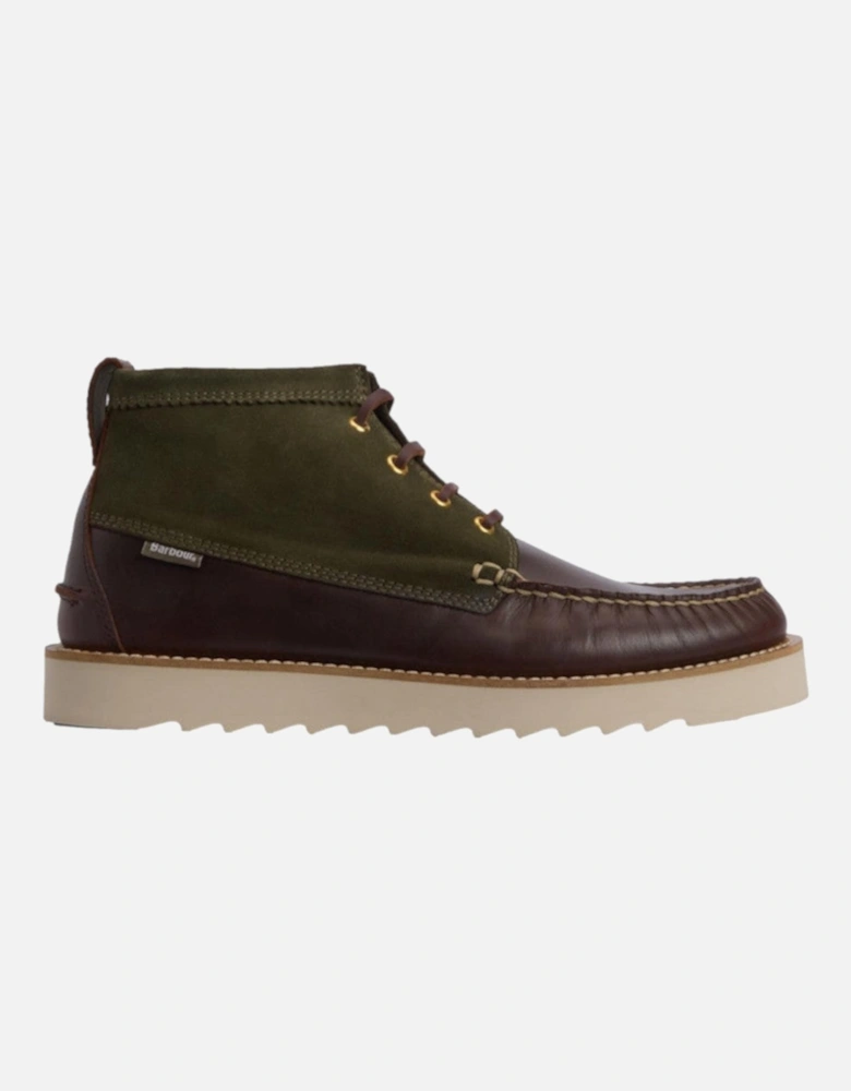 Hadston Boot Chukka Boots OL32 Olive/Dark Brown