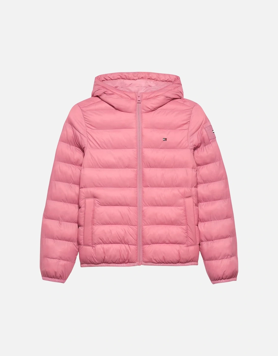 Girl's TOMMY HILFIGER GIRLS PINK DOWN JACKET KS00712