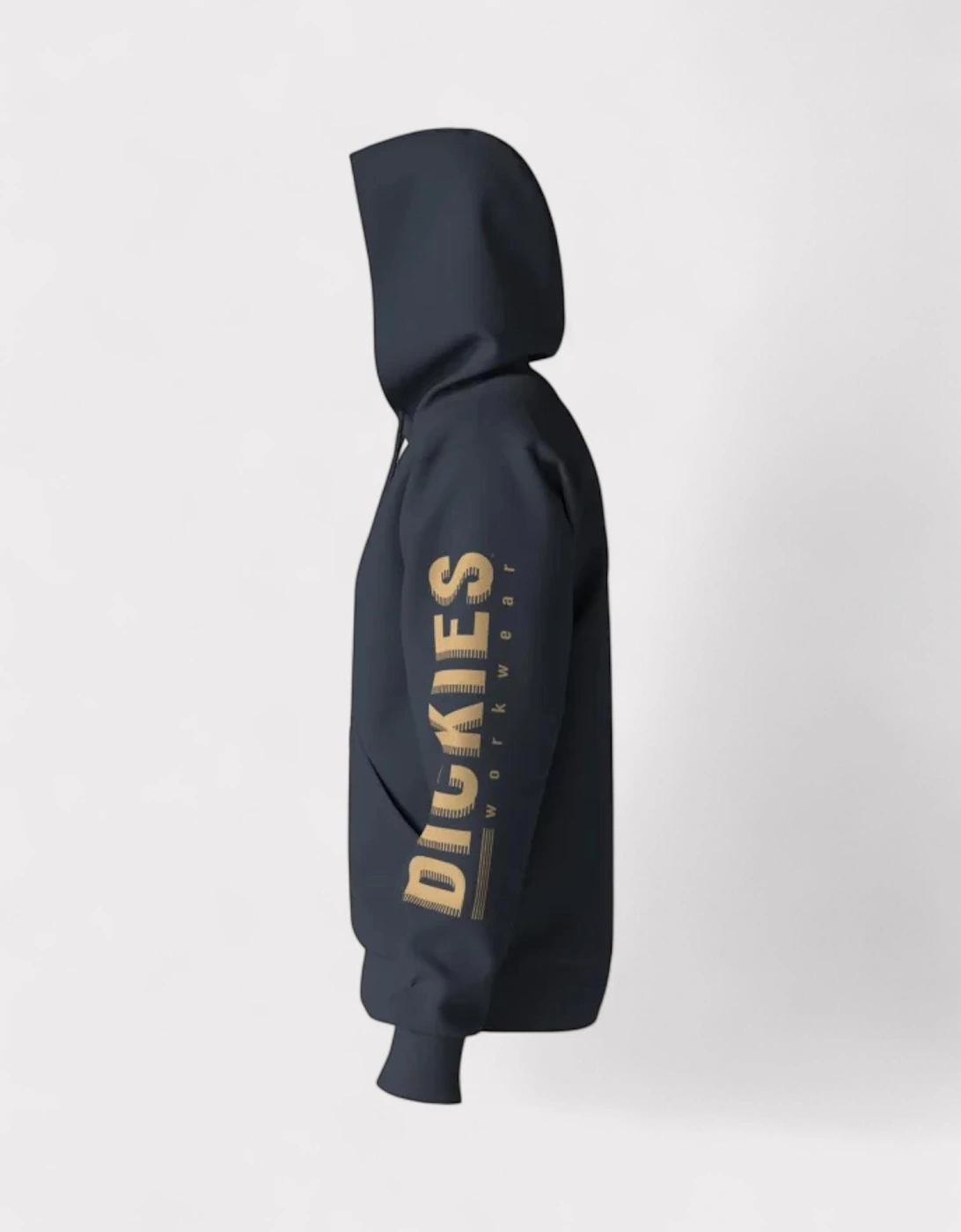 Graphic Pullover Hoodie Dark Blue