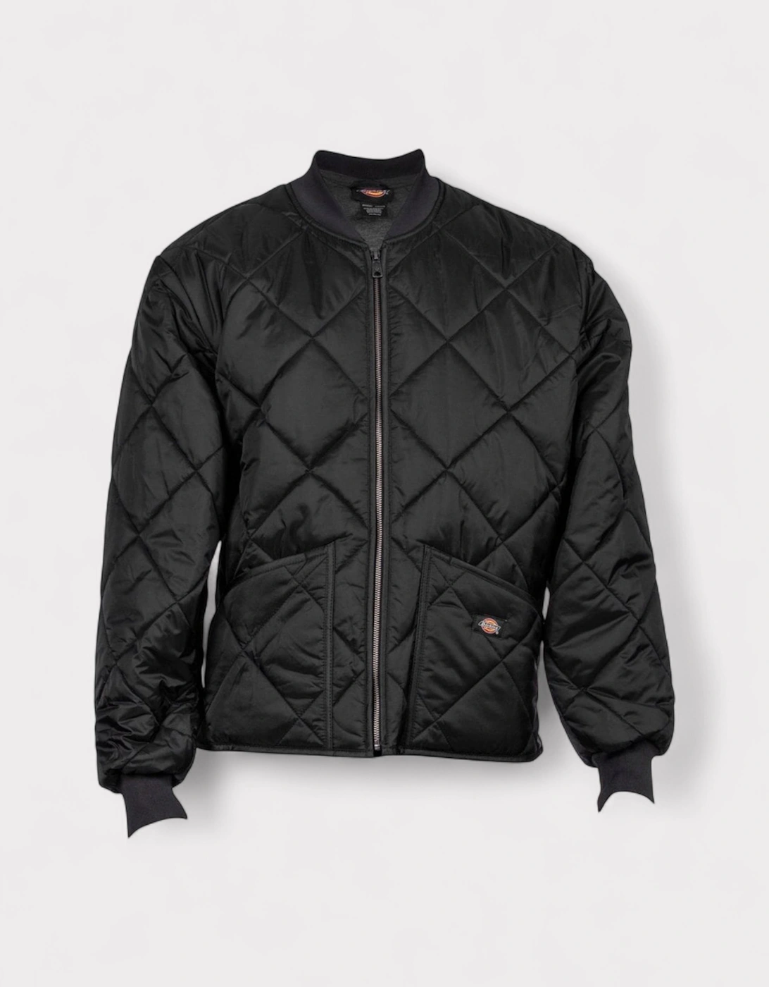 Diamond Quilted Bomber Jacket Black, 6 of 5