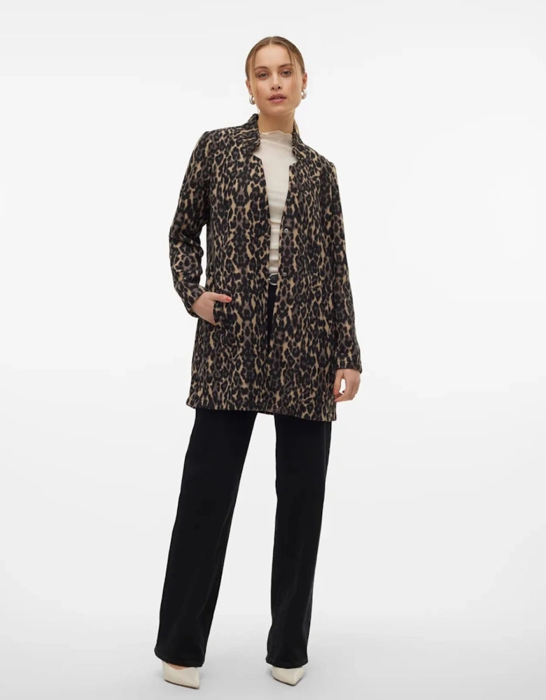 Brushed Katrine Leopard Print Jacket