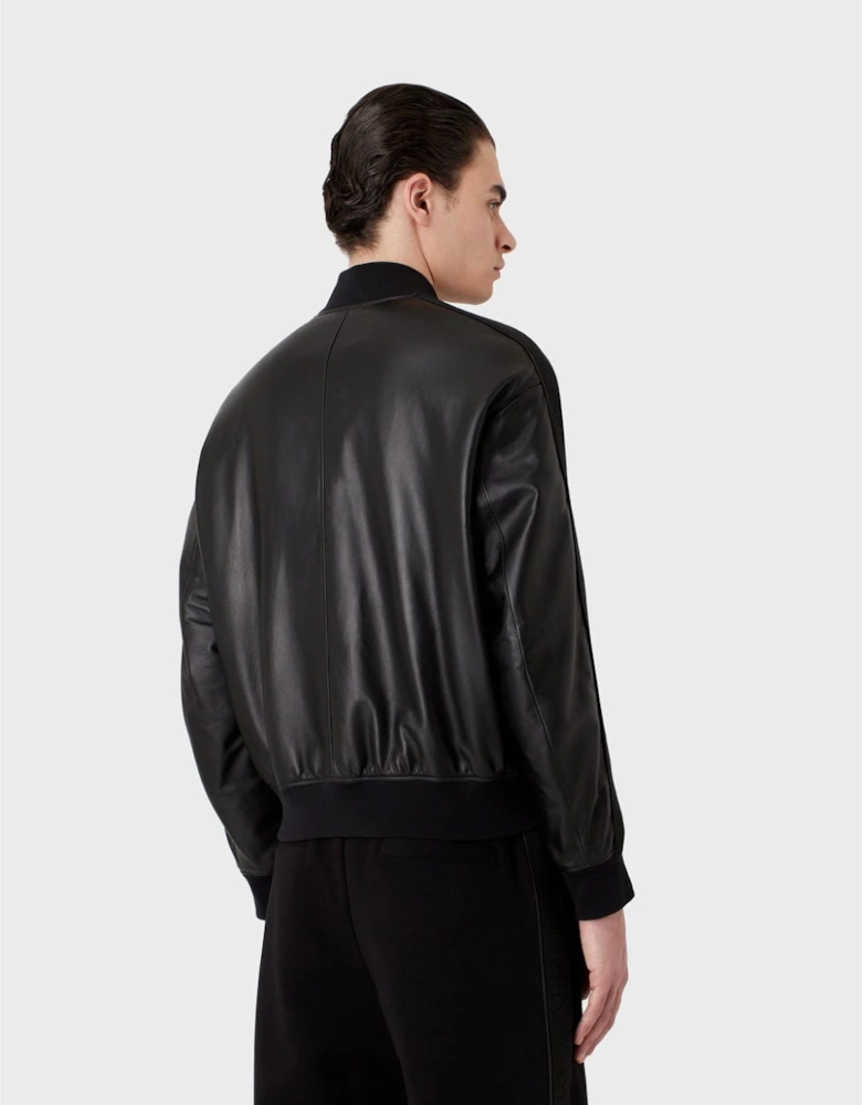 Leather Bomber Jacket