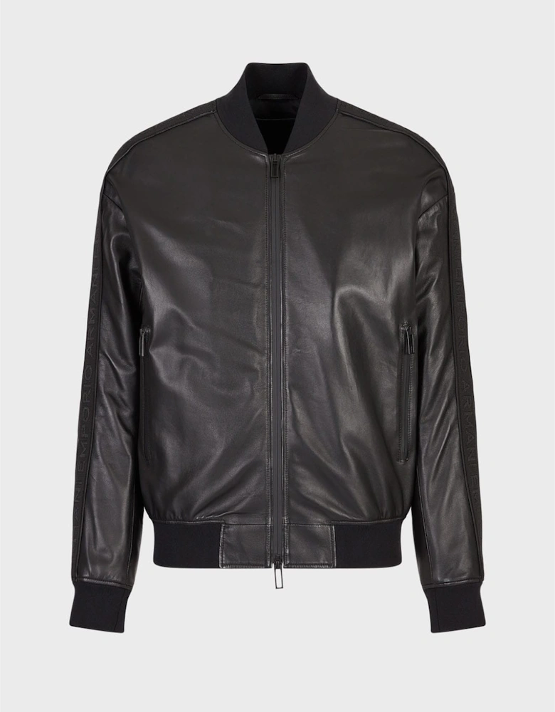 Leather Bomber Jacket