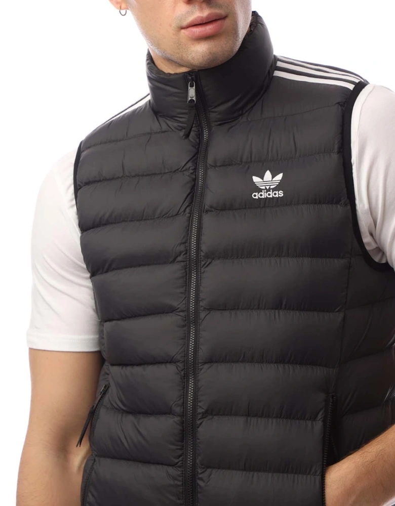 Padded Stand-Up Collar Puffer Vest