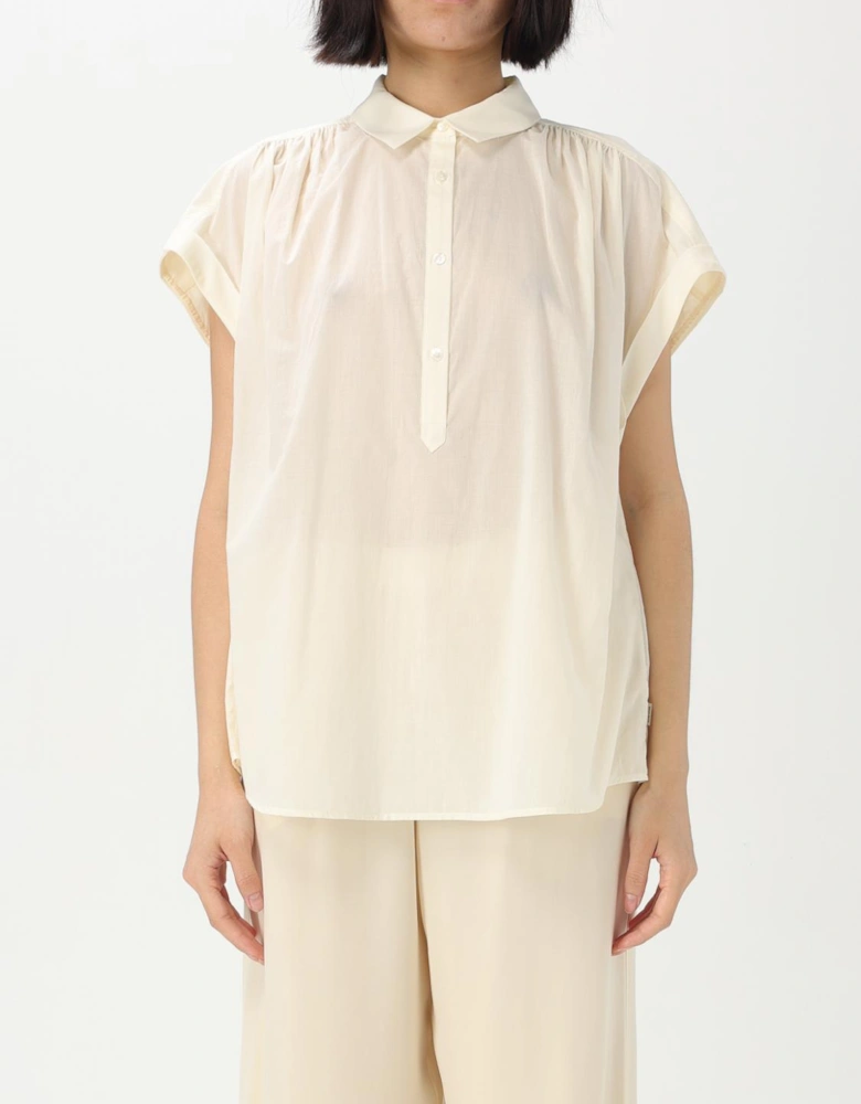 Cotton Collared ShortSleeve Shirt