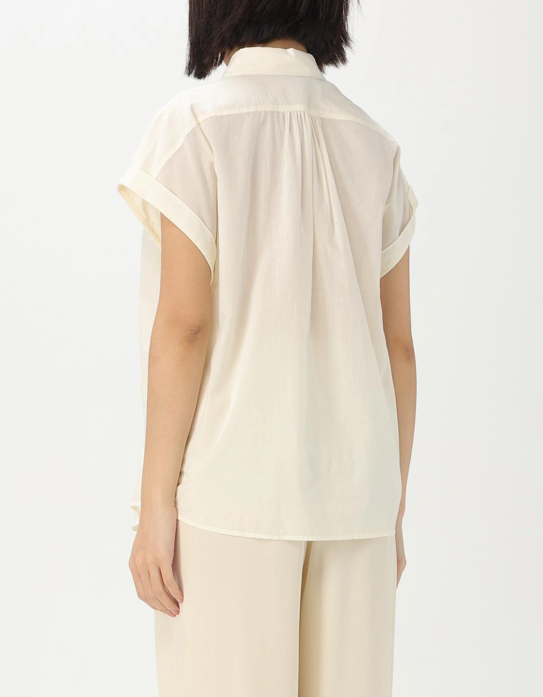 Cotton Collared ShortSleeve Shirt