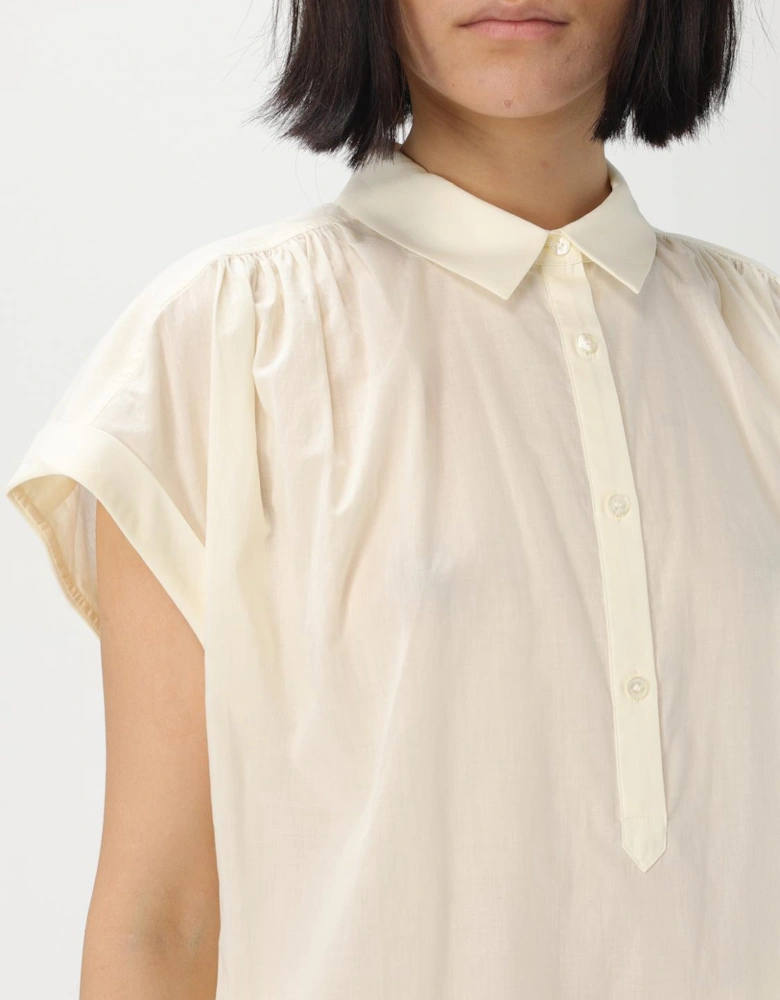 Cotton Collared ShortSleeve Shirt