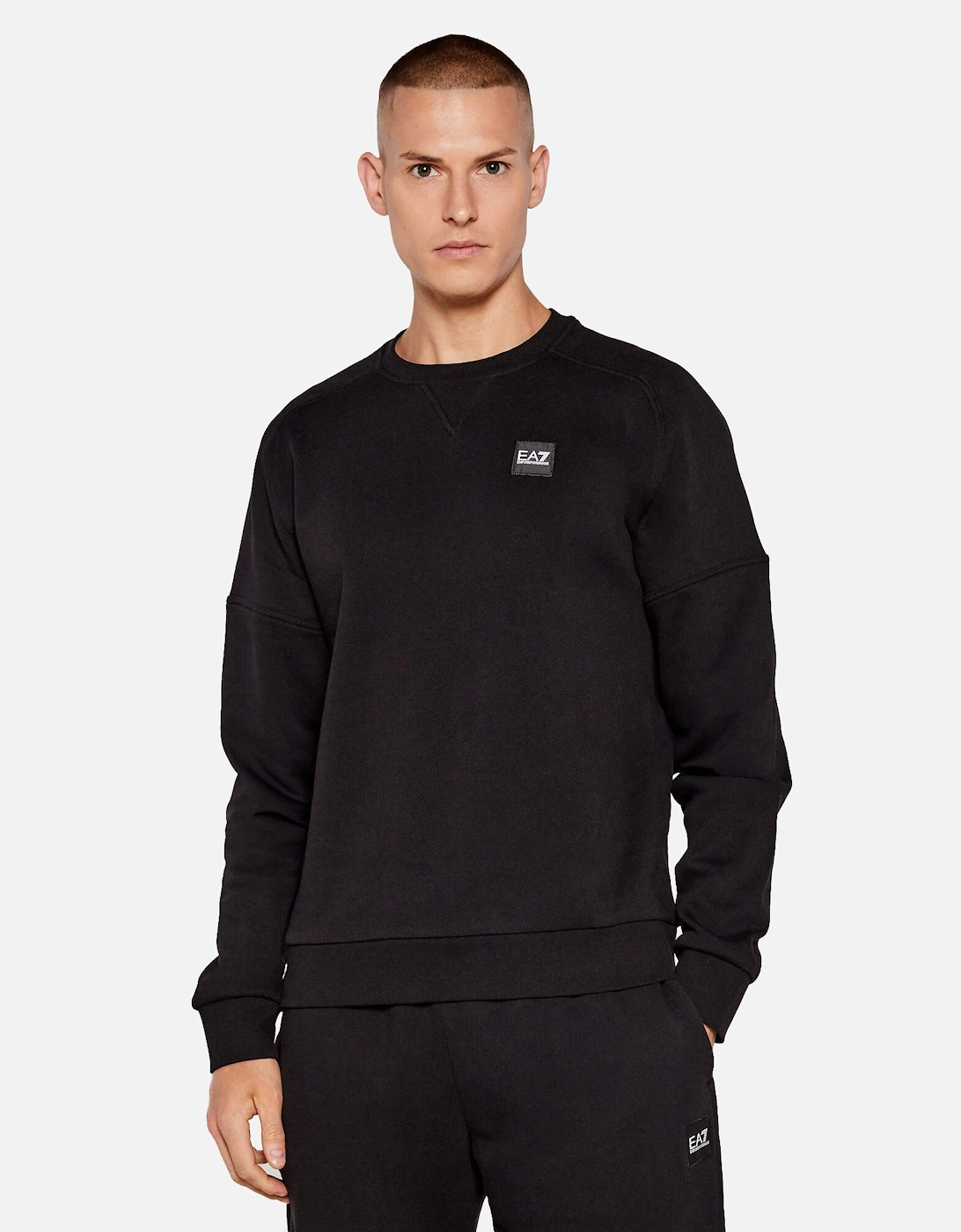 Emporio Armani Cotton Blend Visibility Tracksuit Black
