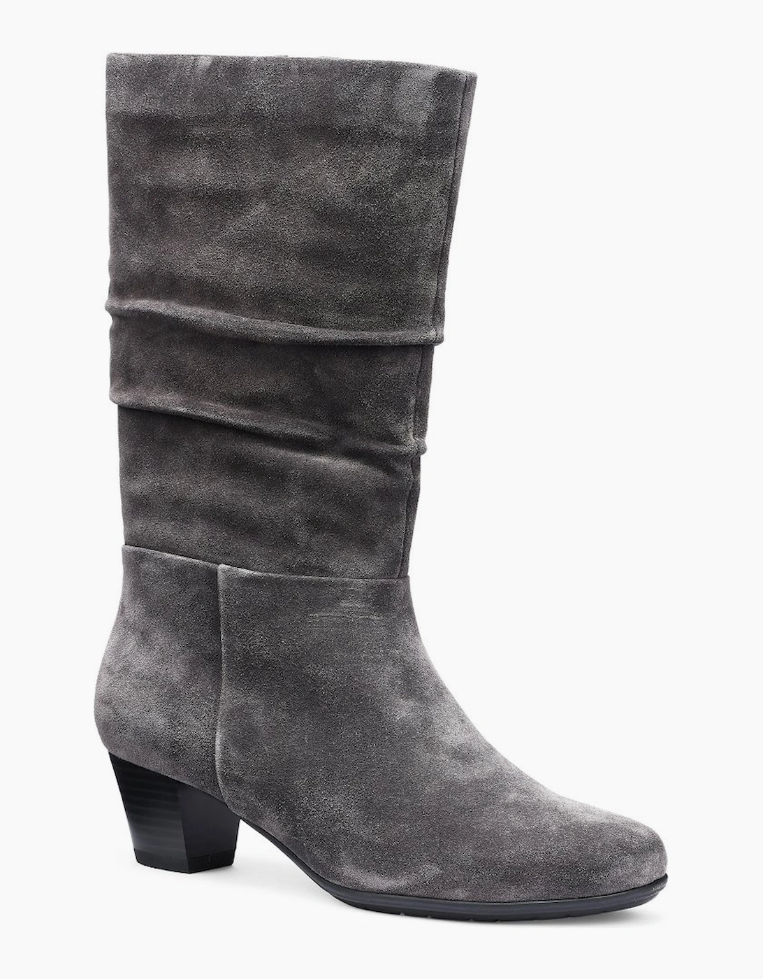 Hotter Women's Sloane Womens Wide Fit Calf Length Boots - Black - Size: 7