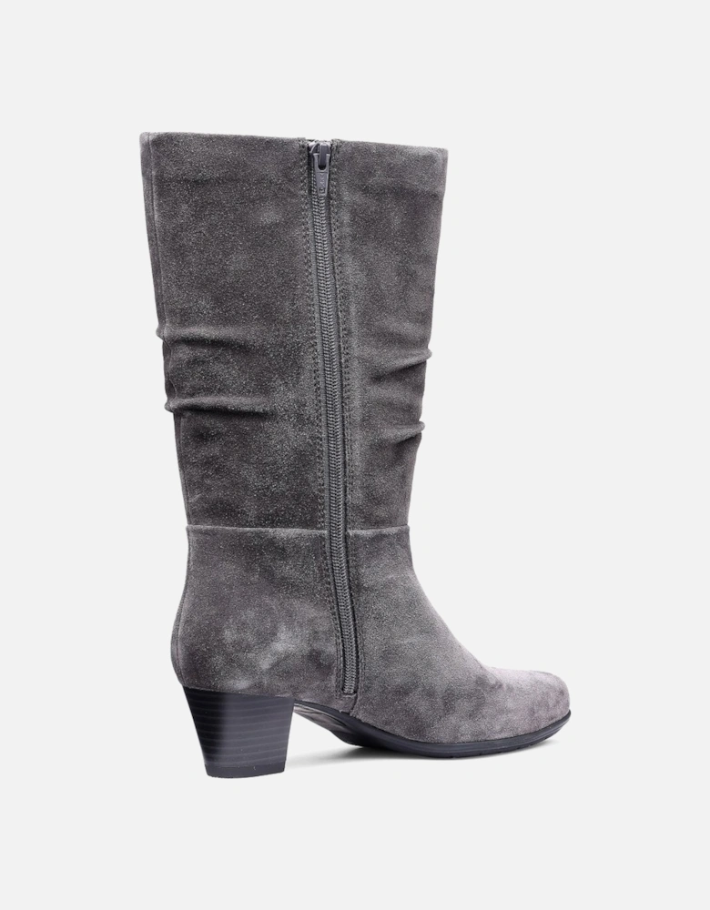 Sloane Womens Wide Fit Calf Length Boots